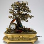 French musical automaton fitted with clock, 1870-1900 Made c 1890