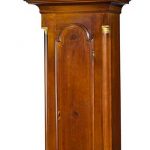 Exceptional Federal Cherrywood Tall Case Seven-Tune Musical Clock, Martin Cheney, Windsor, Vermont, Circa 1809
