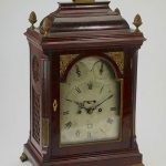 18th c. George III mahogany and brass bracket clock