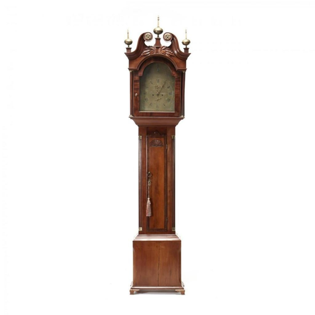 Chippendale Tall Case Cherry Clock, John Wood
