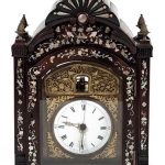 Chinese Mother of Pearl Bracket Clock, 19th Century