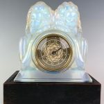 Sabino Art Deco Opalescent Clock C. 1920's