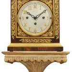 Charles II Style Gilt-Metal Mounted Walnut Musical Bracket Clock