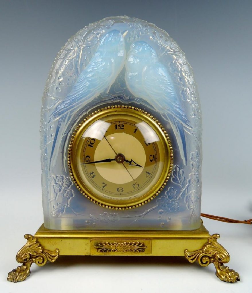 Vintage Sabino Lovebirds Clock