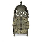 George II Brass and Steel Lantern Clock