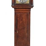 A George II/III thirty-hour oak longcase clock, circa 1760