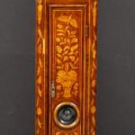 Dutch Rococo Style Fruitwood and Walnut Marquetry Longcase Clock
