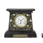Slate Clock Garniture